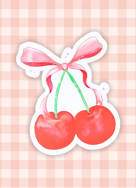 Cherry Ribbon | Sticker