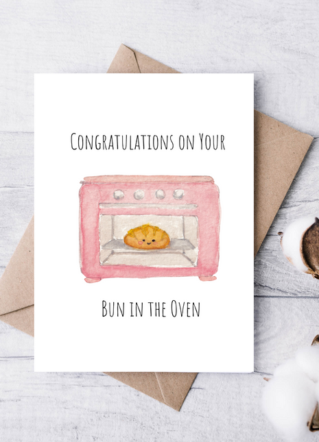 Congratulations on Your Bun in the Oven | Greeting Card
