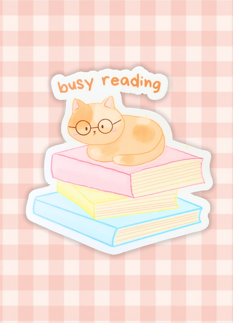 Busy Reading | Sticker