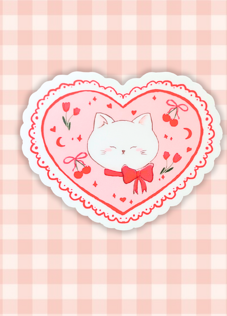 Coquette Cat | Sticker