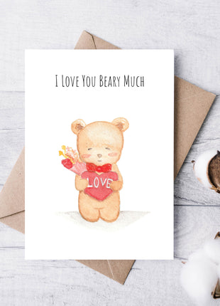 I Love You Beary Much | Greeting Card