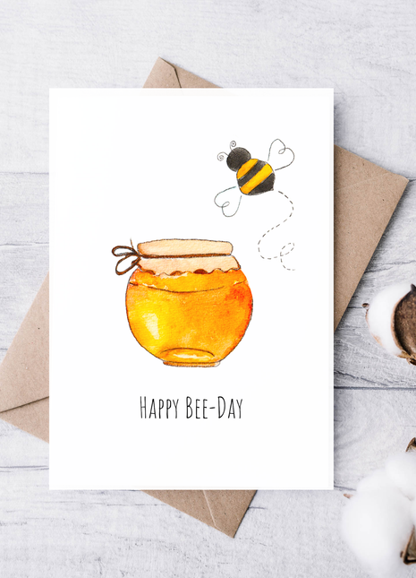 Happy Bee-day | Greeting Card