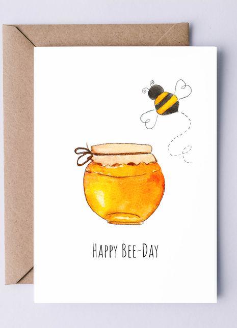 Happy Bee-day | Greeting Card
