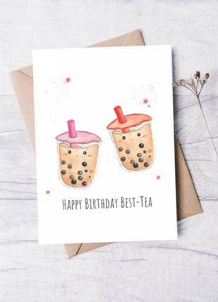 Happy Birthday Best-tea | Greeting Card