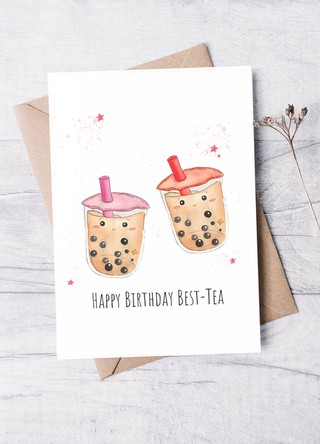 Happy Birthday Best-tea | Greeting Card