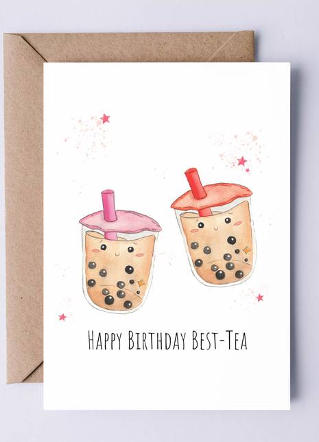 Happy Birthday Best-tea | Greeting Card