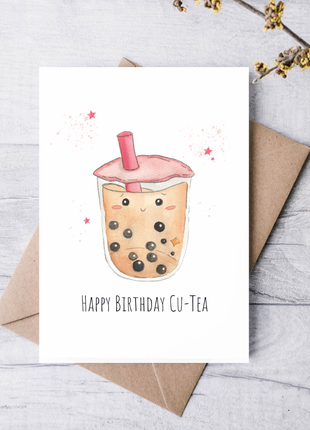 Happy Birthday Cu-tea | Greeting Card