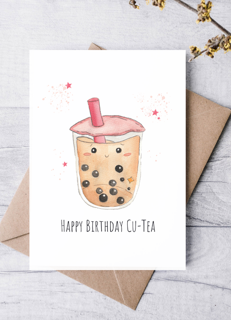 Happy Birthday Cu-tea | Greeting Card