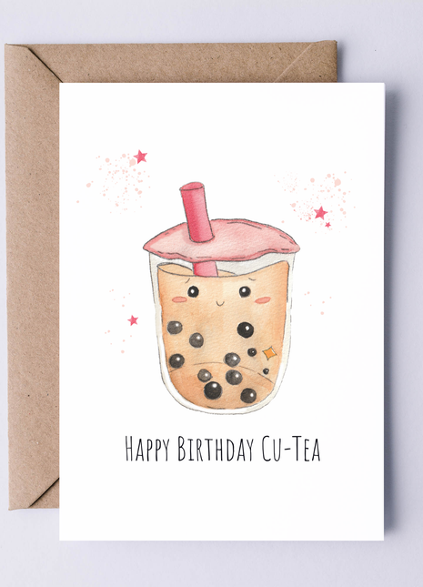 Happy Birthday Cu-tea | Greeting Card