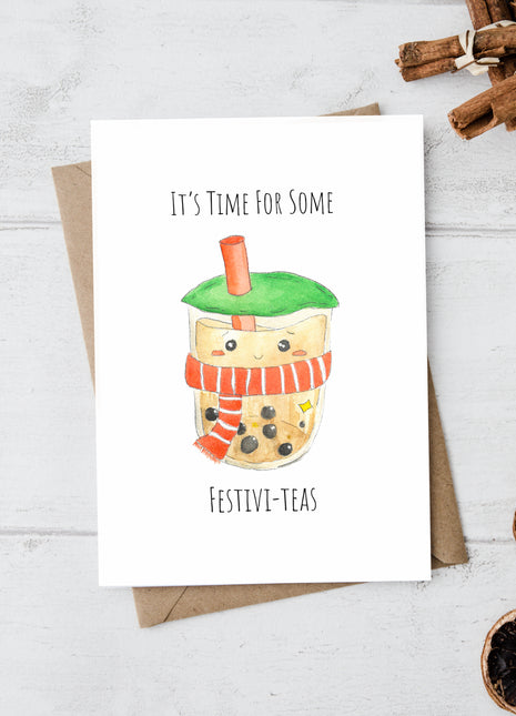 It's Time for Some Festivi-teas | Greeting Card