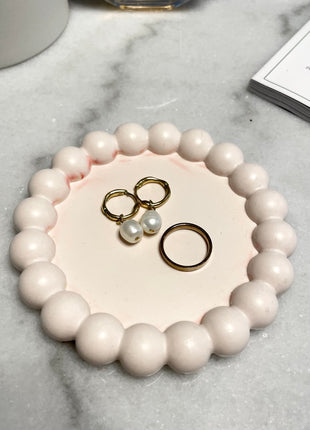 Circular Bubble Tray | Jesmonite Decor