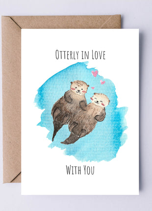 Otterly in Love With You | Greeting Card