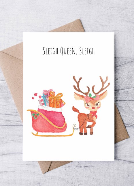 Sleigh Queen, Sleigh | Greeting Card