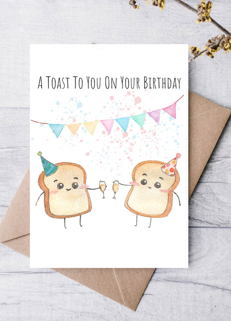 A Toast to You on Your Birthday | Greeting Card