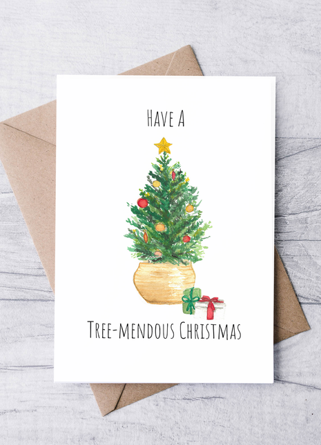 Have a Tree-mendous Christmas | Greeting Card