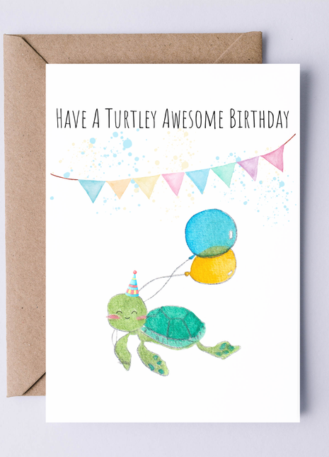 Have a Turtley Awesome Birthday | Greeting Card