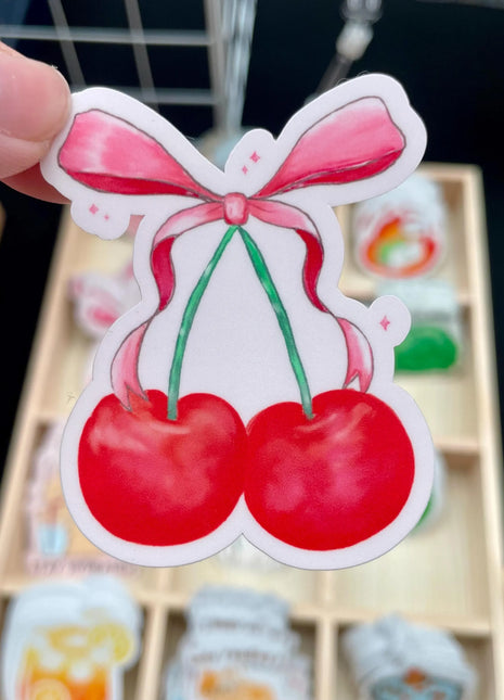 Cherry Ribbon | Sticker